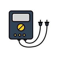 Multimeter icon vector. suitable for repair symbol. Filled line icon style. simple design editable. Design simple illustration vector