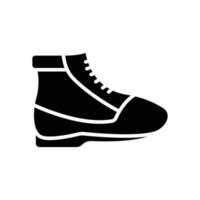 vector de icono de zapato. campamento, aventura. estilo de icono sólido, glifo. diseño simple editable. diseño simple ilustración