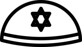 kippah vector illustration on a background.Premium quality symbols.vector icons for concept and graphic design.
