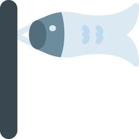ilustración de vector de bandera de pescado en un fondo. símbolos de calidad premium. iconos vectoriales para concepto y diseño gráfico.