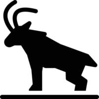 ilustración de vector de cabra en un fondo. símbolos de calidad premium. iconos vectoriales para concepto y diseño gráfico.