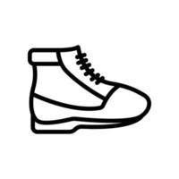 vector de icono de zapato. campamento, aventura. estilo de icono de línea. diseño simple editable. diseño simple ilustración