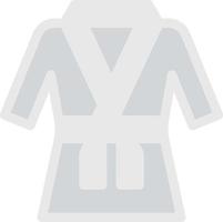 ilustración de vector de vestido de karate en un fondo. símbolos de calidad premium. iconos vectoriales para concepto y diseño gráfico.
