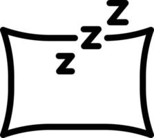 ilustración de vector de almohada en un fondo. símbolos de calidad premium. iconos vectoriales para concepto y diseño gráfico.