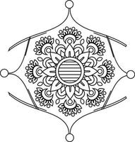 mandalas para colorear vector