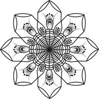 Mandala coloring pages vector