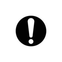 Exclamation mark icon. suitable for warning symbol, notification. line icon style. simple design editable. Design template vector