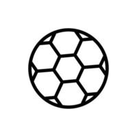 vector de icono de bola. deporte, fútbol, fútbol. estilo de icono de línea. diseño simple editable. diseño simple ilustración