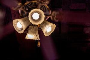 Many lamps and ceiling fans are scary like ghosts. photo