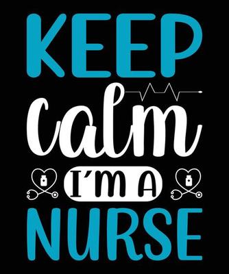 Nurse Typography T-Shirt Design.