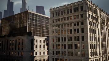 zomer dag tijd stadsgezicht van financiële downtown video