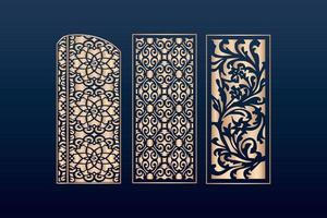 CNC Decorative Laser Cut Panels Template 10735545 Vector Art at