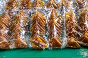 Mango preserves many foods in a clear plastic bag. photo