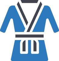 ilustración de vector de vestido de karate en un fondo. símbolos de calidad premium. iconos vectoriales para concepto y diseño gráfico.