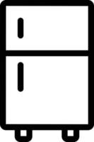 Ilustración de vector de refrigerador en un fondo. Símbolos de calidad premium. Iconos vectoriales para concepto y diseño gráfico.