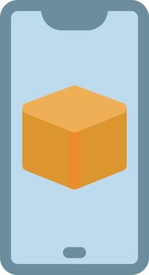 mobile cube vector illustration on a background.Premium quality symbols.vector icons for concept and graphic design.