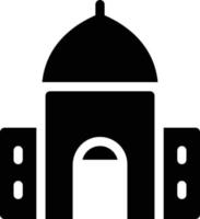 ilustración de vector de mezquita en un fondo. símbolos de calidad premium. iconos vectoriales para concepto y diseño gráfico.