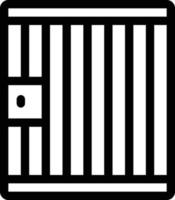 jail vector illustration on a background.Premium quality symbols.vector icons for concept and graphic design.