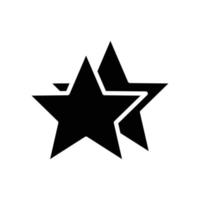 Star icon vector. suitable for favorite symbol, superior, featured, best. solid icon style. simple design editable. Design template vector