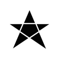 icono de estrella adecuado para símbolo favorito, superior, destacado, mejor. estilo de icono sólido. diseño simple editable. vector de plantilla de diseño