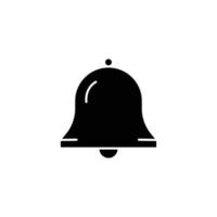 Bell icon. suitable for notification symbol. solid icon style. simple design editable. Design template vector