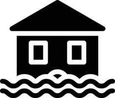 house flood vector illustration on a background.Premium quality symbols.vector icons for concept and graphic design.