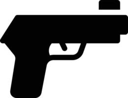 ilustración de vector de pistola en un fondo. símbolos de calidad premium. iconos vectoriales para concepto y diseño gráfico.