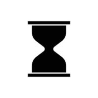 icono de reloj de arena. estilo de icono sólido. adecuado para símbolo de negocio, tiempo. diseño simple editable. vector de plantilla de diseño