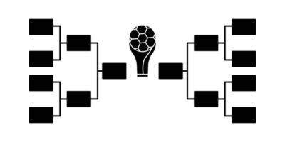 vector de icono de soporte de torneo. deporte, fútbol. estilo de icono sólido. diseño simple editable. diseño simple ilustración