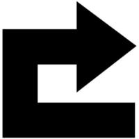 Turn Right Arrow vector