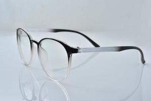 Eye glasses on a white background photo