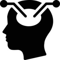 Ilustración de vector de cerebro en un fondo. Símbolos de calidad premium. Iconos vectoriales para concepto y diseño gráfico.