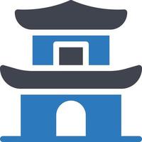 pagoda vector illustration on a background.Premium quality symbols.vector icons for concept and graphic design.