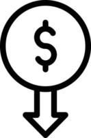 decrease vector illustration on a background.Premium quality symbols.vector icons for concept and graphic design.