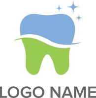 logotipo dental. logotipo médico y de salud vector