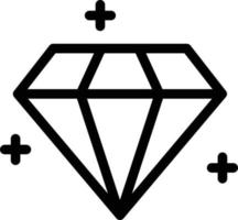 ilustración de vector de diamante en un fondo. símbolos de calidad premium. iconos vectoriales para concepto y diseño gráfico.