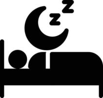 ilustración de vector de cama en un fondo. símbolos de calidad premium. iconos vectoriales para concepto y diseño gráfico.