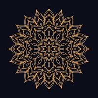 Luxury Mandala Design Background in Gold Color vector