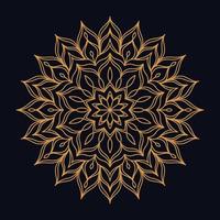 Luxury Mandala Design Background in Gold Color vector