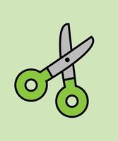 high resolution scissors icon flat design. vector eps