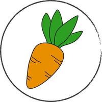 flat icon healthy food carrot vector