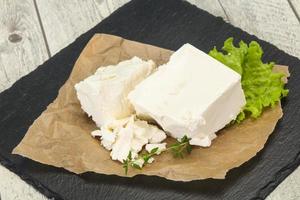 Greek traditional Feta soft cheese photo