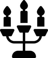 ilustración vectorial de candelabros en un fondo. símbolos de calidad premium. iconos vectoriales para concepto y diseño gráfico. vector