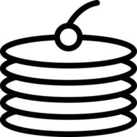 Ilustración de vector de pastel de pan en un fondo. símbolos de calidad premium. iconos vectoriales para concepto y diseño gráfico.