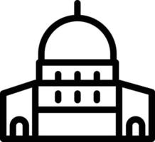 ilustración vectorial de jerusalén en un fondo. símbolos de calidad premium. iconos vectoriales para concepto y diseño gráfico. vector