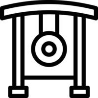 gong vector illustration on a background.Premium quality symbols.vector icons for concept and graphic design.