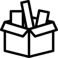 box vector illustration on a background.Premium quality symbols.vector icons for concept and graphic design.
