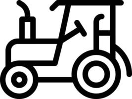 Ilustración de vector de tractor en un fondo. Símbolos de calidad premium. Iconos vectoriales para concepto y diseño gráfico.