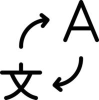 ilustración vectorial del traductor en un fondo. símbolos de calidad premium. iconos vectoriales para el concepto y el diseño gráfico. vector
