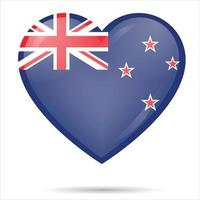 I heart love NZ Flag